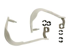 Handschützer weiß Handprotektoren Evo Handguards Aluminium Integral