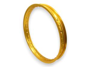 Felgenring vorne 1.60x21 Alu Light Gold 36 Loch für Motorrad eloxiert