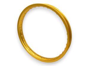 Felgenring vorne 1.60x21 Alu Light Gold 36 Loch für Motorrad eloxiert