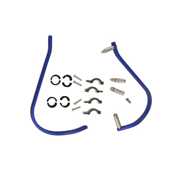 Handprotektoren Alu-Bügel Handguards Handschützer blau