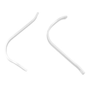 Handprotektoren Alu-Bügel Handguards Handschützer weiß