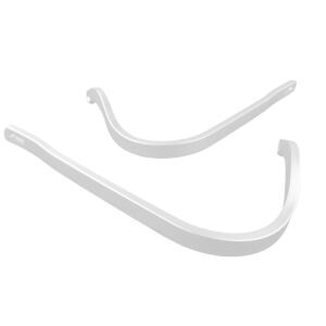 Handprotektoren Alu-Bügel Handguards Handschützer weiß