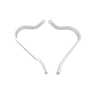 Handprotektoren Alu-Bügel Handguards Handschützer weiß