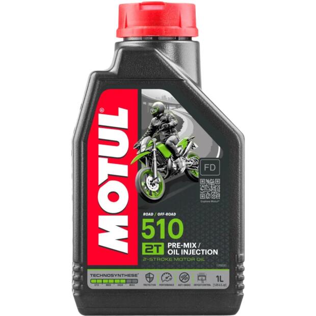 MOTUL 510 2-Takt 1 Liter für Mischung und Getrenntschmierung