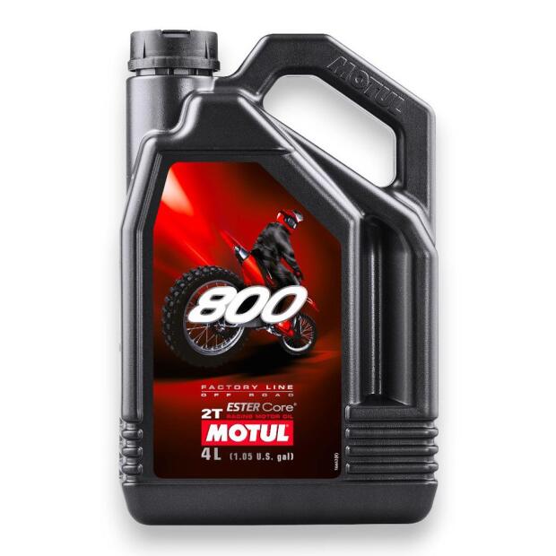 MOTUL 800 Factory Line Off Road 2Takt Renn Öl für 2-Takt-Motorräder 4Liter