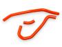 Kühlerschlauch für Yamaha YFM 700 R Raptor in orange 06-17