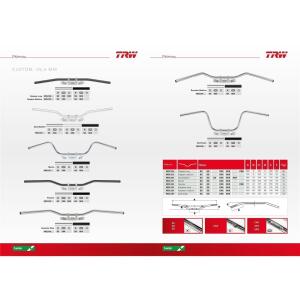 TRW Stahllenker Mystic High 1Zoll(25,4mm) mit ABE mit Kabelkanal MCL131SKK schwarz