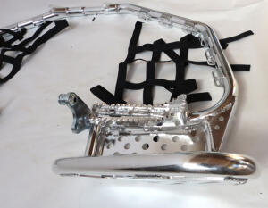 Nerf Bars for Adly Hurricane Supermoto 450 / 500S with Heel Guards