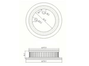 Luftfilter für Yamaha 5GJ-15408-00-00;Yamaha T-Max...