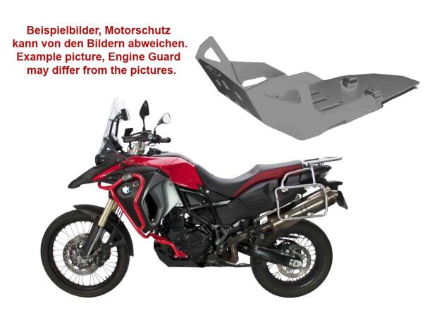 Motorschutz für BMW F 800 GS Adventure Bj. 2012-2018 silber