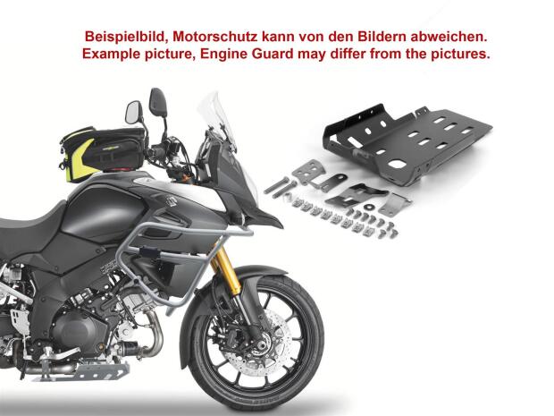 Engine guard for Suzuki DL 1000 V-Strom 2014-2016 silver