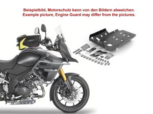 Engine guard for Suzuki DL 1000 V-Strom 2014-2016 silver