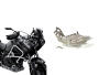 Engine guard for Yamaha XTZ 1200 Super Ténéré year 2010-2014 silver