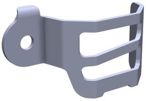 Brake fluid reservoir guard for Yamaha XTZ 690 Ténéré 700 World Raid year 2022 brushed stainless steel