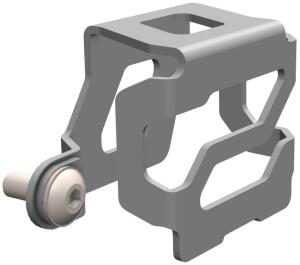 Brake fluid reservoir guard for Honda CRF 1000 Africa Twin DCT year 2016-2017 brushed stainless steel