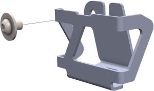 Brake fluid reservoir guard for Honda CRF 1000 Africa Twin DCT year 2016-2017 brushed stainless steel