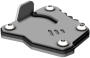 Side stand support extension for BMW F 850 GS year 2016-2020 brushed stainless steel / matt black