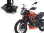 Seitenständerauflagenverbreiterung für KTM 390 Adventure Bj. 2020-2022 Edelstahl gebürstet / schwarz