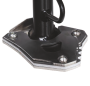 Side stand support extension for KTM 390 Adventure year 2020-2022 brushed stainless steel / matt black