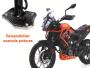 Side stand extension for KTM 390 Adventure year 2020-2022 brushed stainless steel / orange