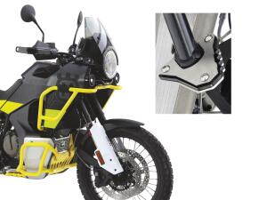 Side stand support extension for Husqvarna Norden 901 all years brushed stainless steel / matt black