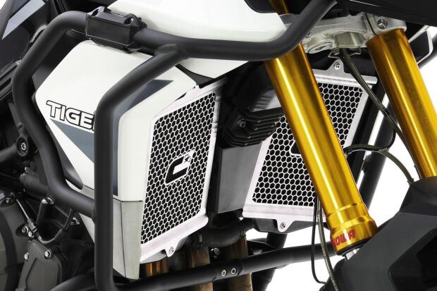 Front radiator guard for Triumph Tiger 900 RALLY PRO year 2021-2022 white