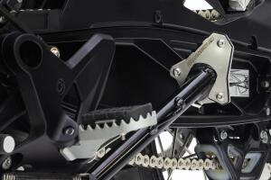 Side Stand Base Extention Brushed stainless steel / Textured