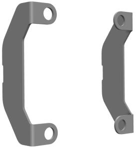 Bremssattelschutz Gebürsteter Edelstahl