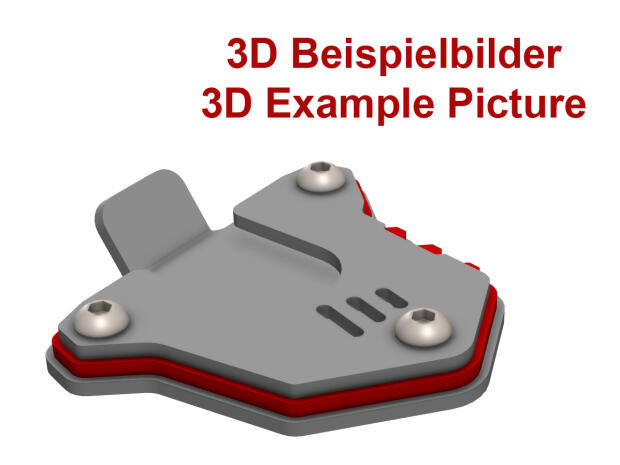 Side stand base extension for Honda XL 750 Transalp Brushed stainless steel/matte