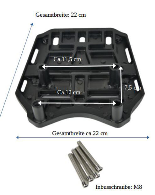 Topcase Träger für Honda PCX 125 / 150 / 160
