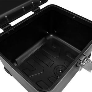 Topcase 35 Liter Aludesign schwarz Komplettset