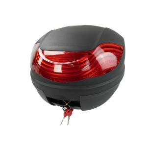 Topcase schwarz Wave 36 Liter Komplettset