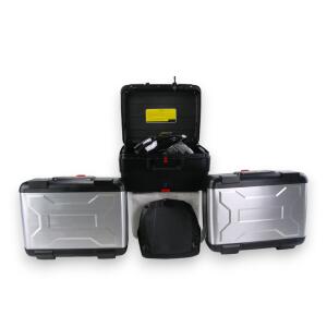 Pannier box 3-piece set: 35L side cases with 40L top case for Givi Monokey