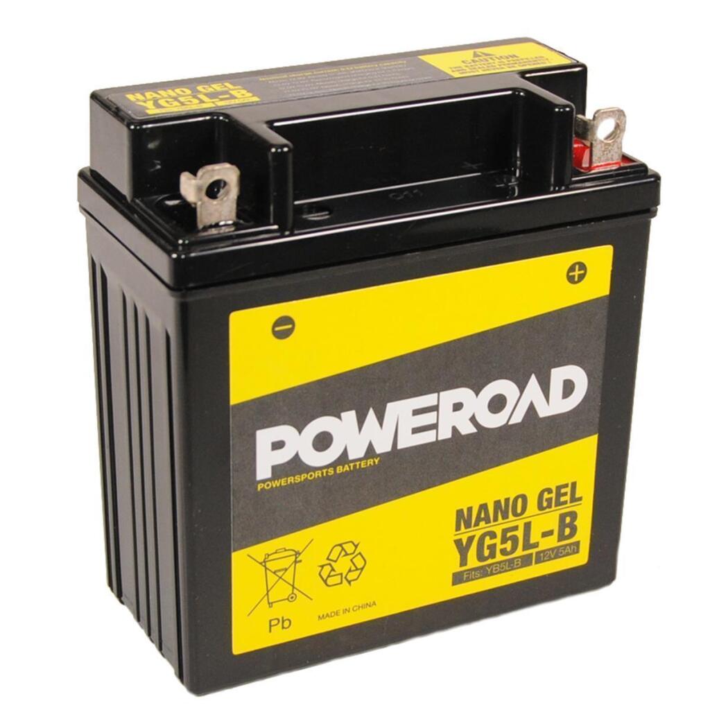 Citomerx Gel Scooter Battery 12V 5Ah – Maintenance Free, Fits YB4L-B, YTX4L-BS, YT4L-B For TGB Sky 50