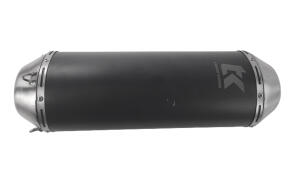 Auspuffendtopf 45mm Anschluss 320m/m Länge schwarz...