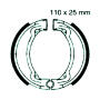 Brake shoes for Yamaha DT / RD / TY FS1 50 / 80 LB Chappy