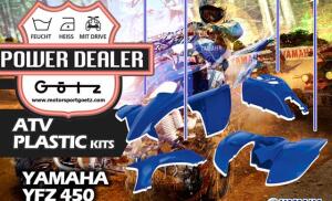 Kunststoff Kotflügel Yamaha YFZ 450 blau Komplett Verkleidung