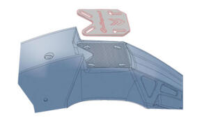 Front fender Suzuki RM yellow FreeFlow Enduro, Moto Cross