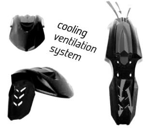 Kotflügel vorne schwarz SM Line Super Moto Supermotard