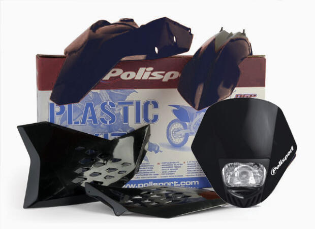 Enduro Plastik Kit für KTM EXC 08-11 schwarz