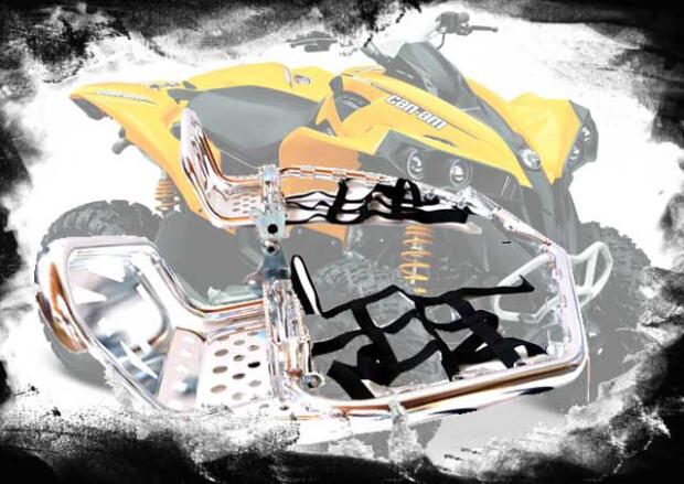 Nerfbar Heel Guards für Can AM Renegade G1 500 - 800