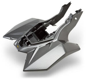 Plastik Kit Kotflügel uzuki LTR450 Carbon Fiber schwarz