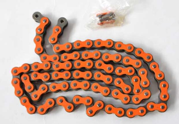 Kette 520x90 Glieder doppelt verstärkt orange für Quad, ATV, Enduro, Motorrad