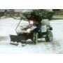 Schneeschild mit 2 Hebel Quad ATV UTV 140 cm Breite mit Hebel universell Schneepflug oder Seitenschieber