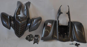 Yamaha YFM 660 R Kunststoffteile Plastik Kotflügel carbon schwarz