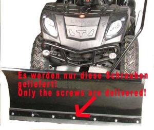 Schraubensatz Schneeschild Schürfleiste universell