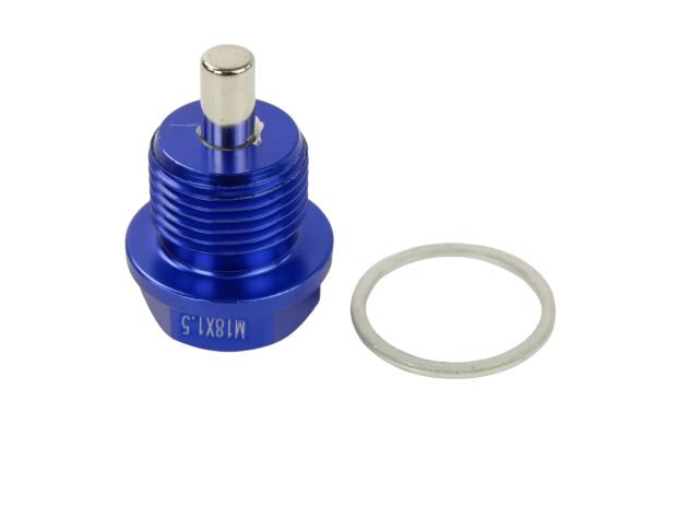 Oil drain plug for Simson S / SR4 / Duo / KR magnet blue