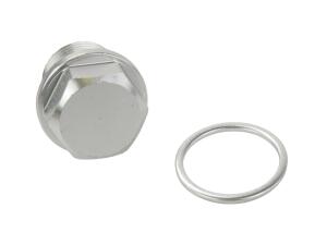 Oil drain plug for Simson S / SR4 / Duo / KR magnet silver