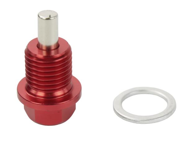 Ölablassschraube für BMW/CanAm/Ducati/Honda/Simson/Triumph/Yamaha Magnet rot M14x1,5