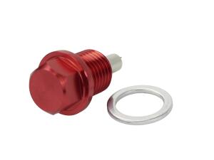 Ölablassschraube für BMW/CanAm/Ducati/Honda/Simson/Triumph/Yamaha Magnet rot M14x1,5